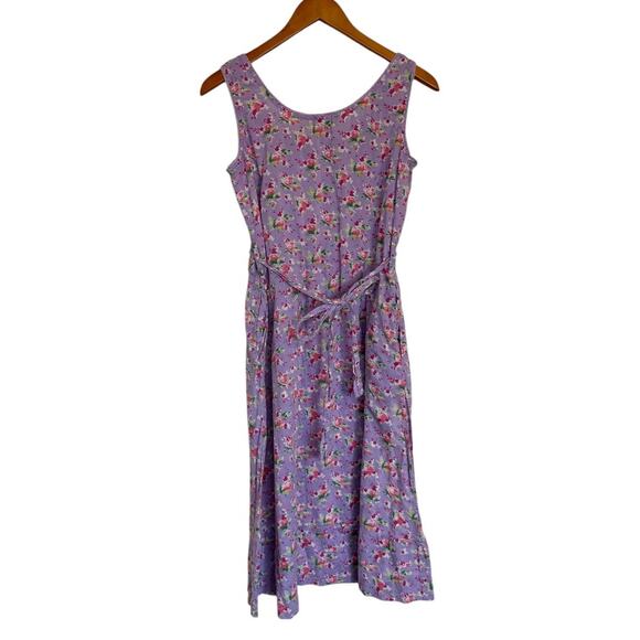 April Cornell Floral Midi Dress Women Small Lilac Purple Cottage Fairy Romantic - Picture 5 of 7